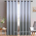 Cortinas grises Ombre con ojal